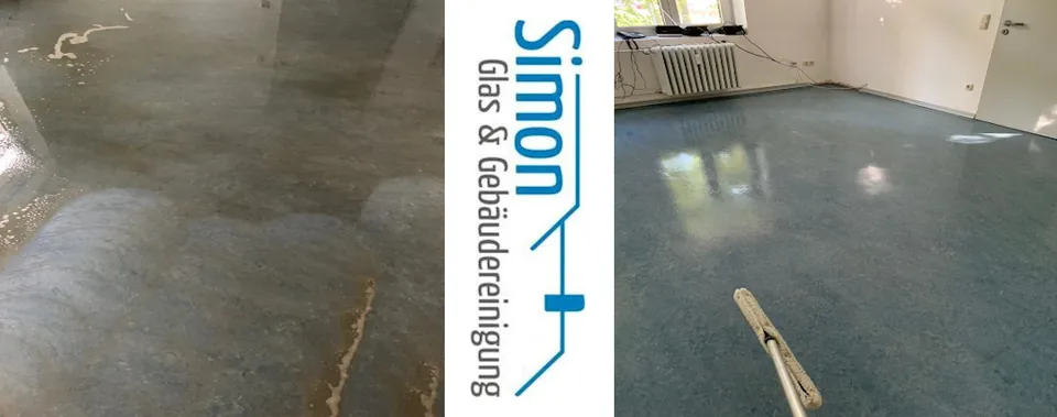 Grundreinigung mit Schliff — Vorher/Nachher-Vergleich